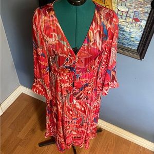 NWT ZARA bright floral dress Sz M